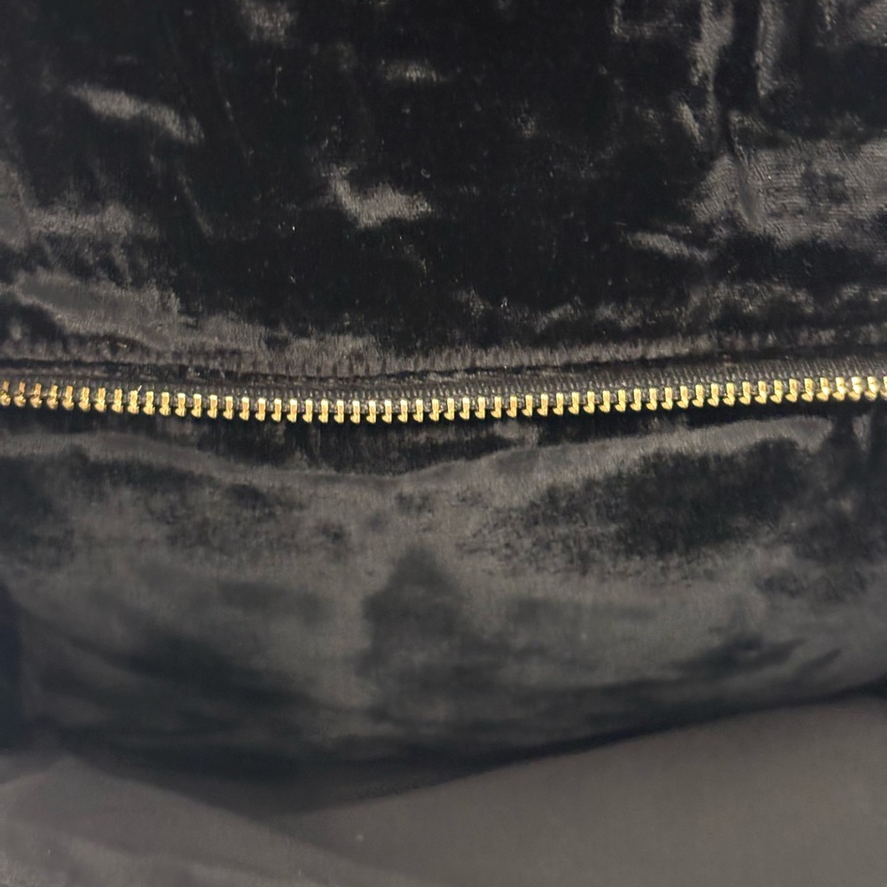 Kate Spade Black Velvet Backpack-Watson Lane Velvet Hartley - Picture 10 of 16